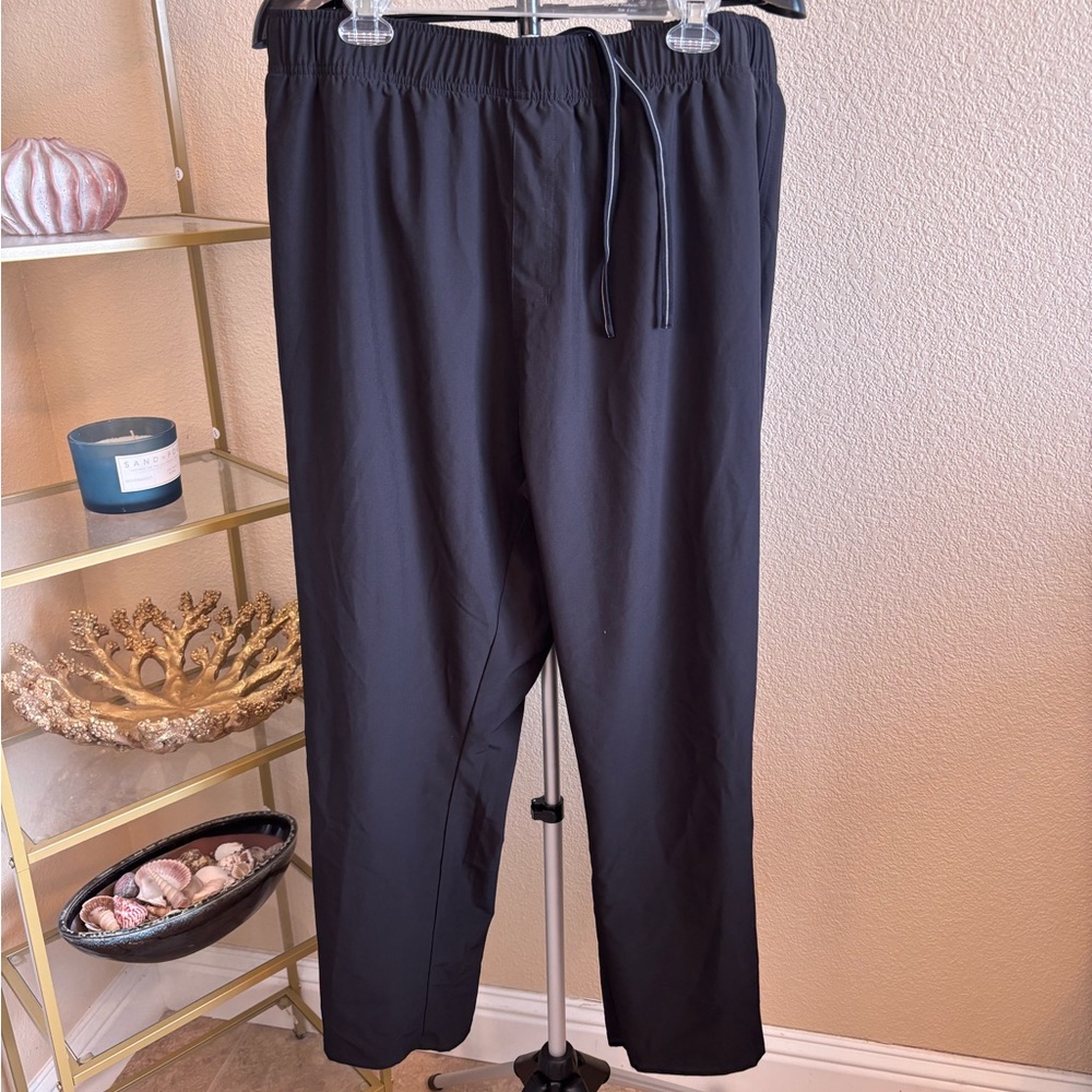 Blue Mountain Black Jogger Pants Drawstring Waist‎ Men’s XL